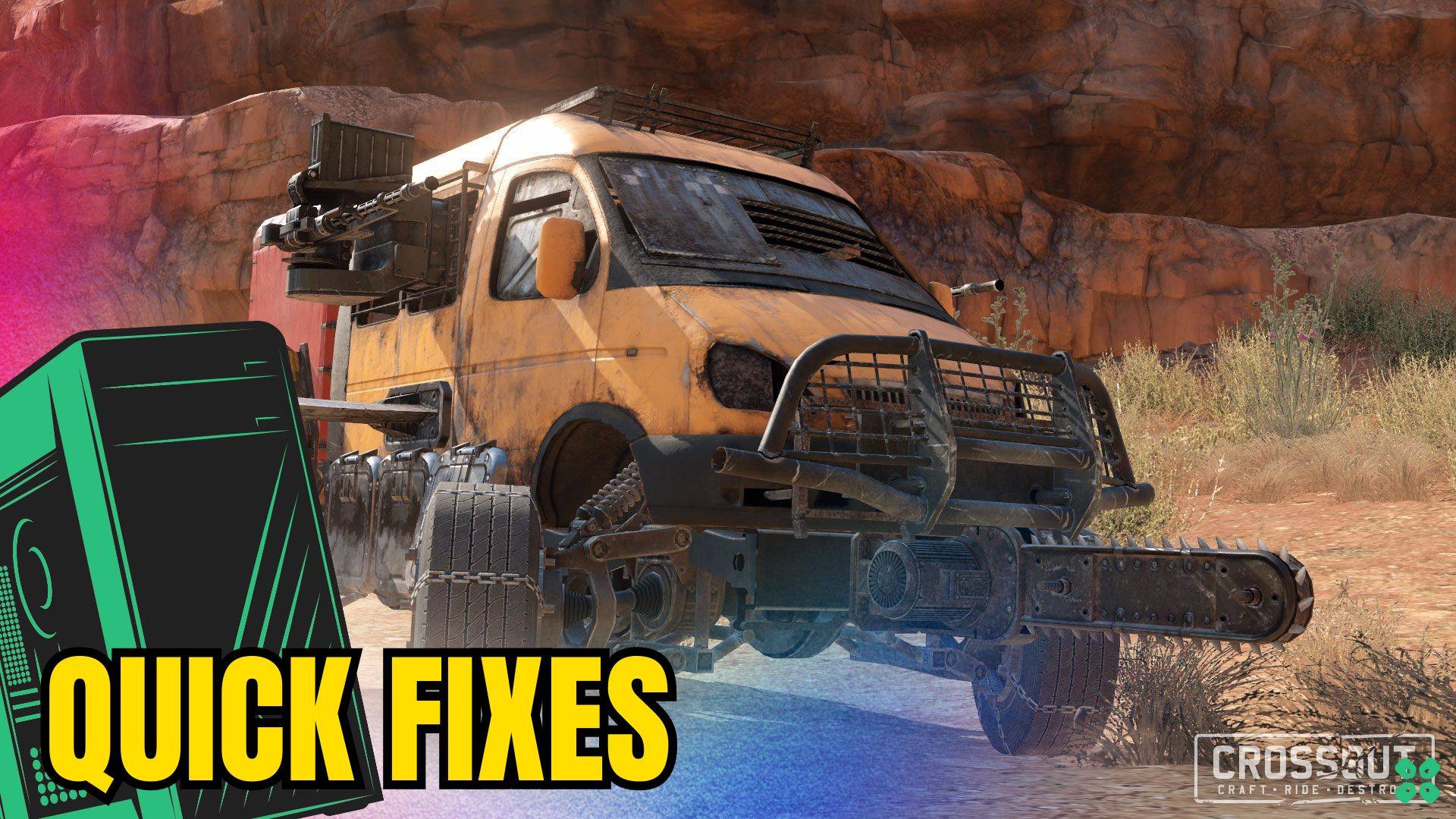 Artwork of Crossout and its fix of lagging by TCG