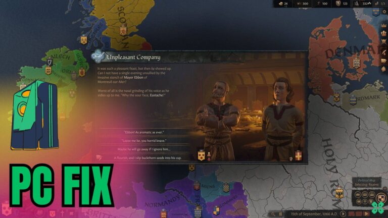 Artwork of Crusader Kings III and its fix of crashing by TCG