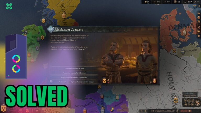 Artwork of Crusader Kings III and its fix of lagging by TCG