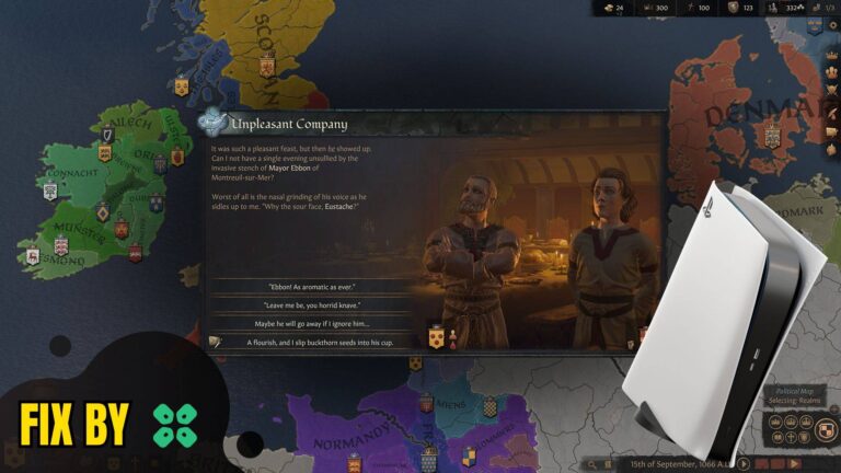 Artwork of Crusader Kings III and its fix of lagging by TCG