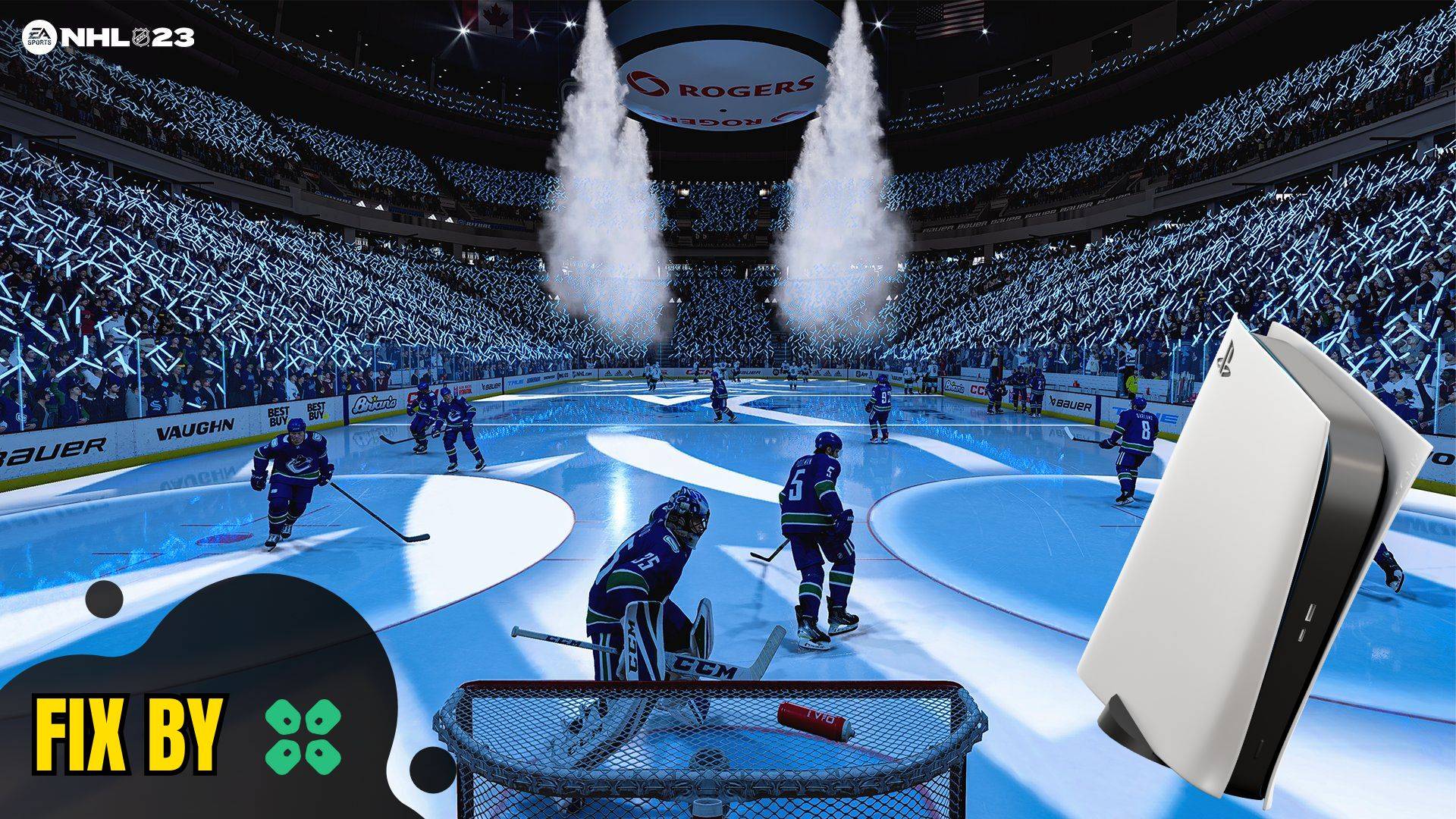 Artwork of NHL 23 and its fix of crashing by TCG