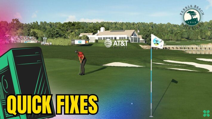 Artwork of PGA Tour 2K23 and its fix of crashing by TCG