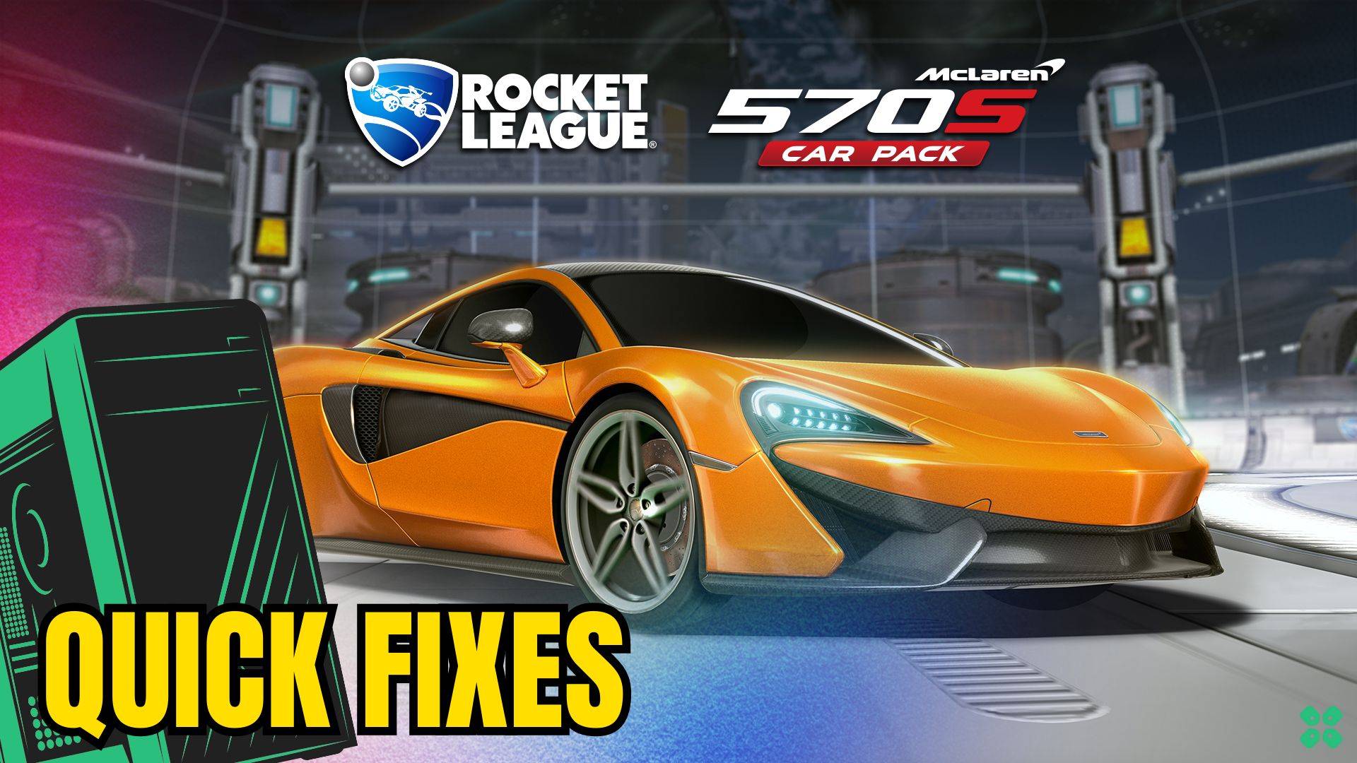 Artwork of Rocket League and its fix of crashing by TCG