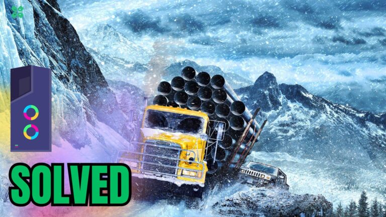 Artwork of SnowRunner and its fix of lagging by TCG