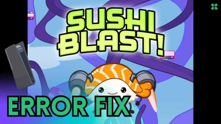 Artwork of Sushi Blast and its fix of crashing by TCG