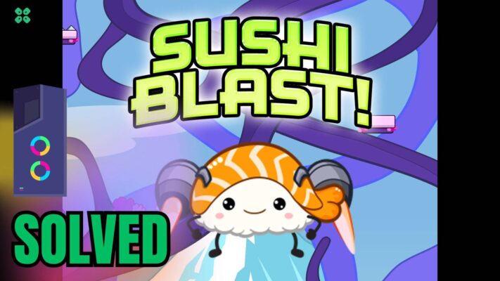 Artwork of Sushi Blast and its fix of lagging by TCG