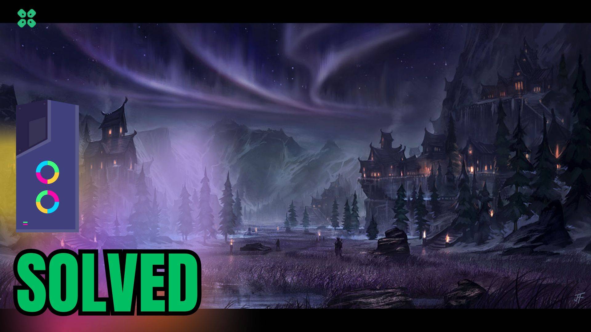 Artwork of The Elder Scrolls Online and its fix of crashing by TCG
