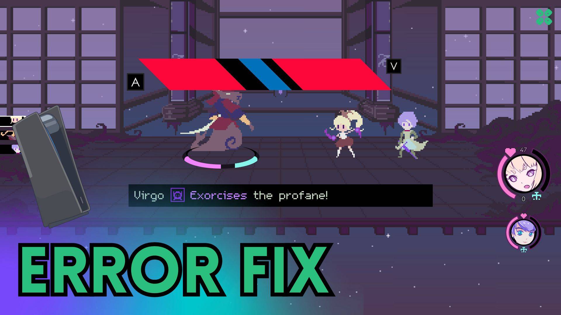 Artwork of Virgo Versus the Zodiac and its fix of crashing by TCG
