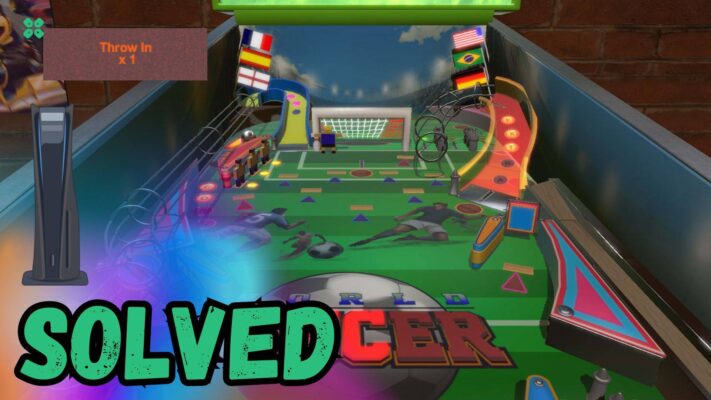 Artwork of World Soccer Pinball and its fix of crashing by TCG