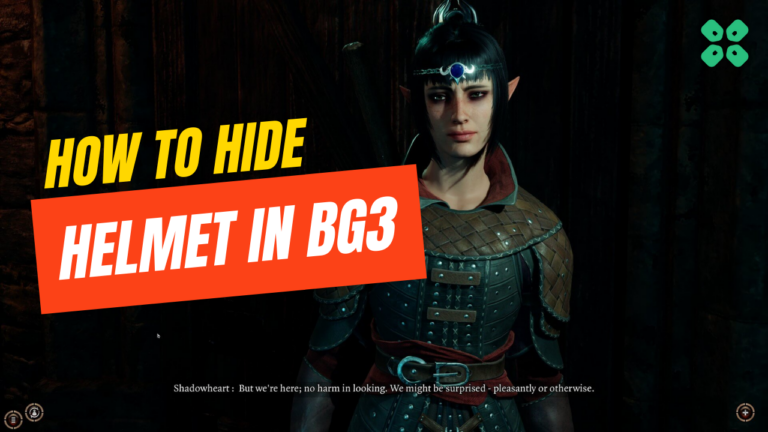 How to hide your helmet in Baldurs Gate 3