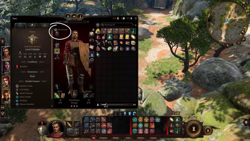 How to hide your helmet in Baldur's Gate 3