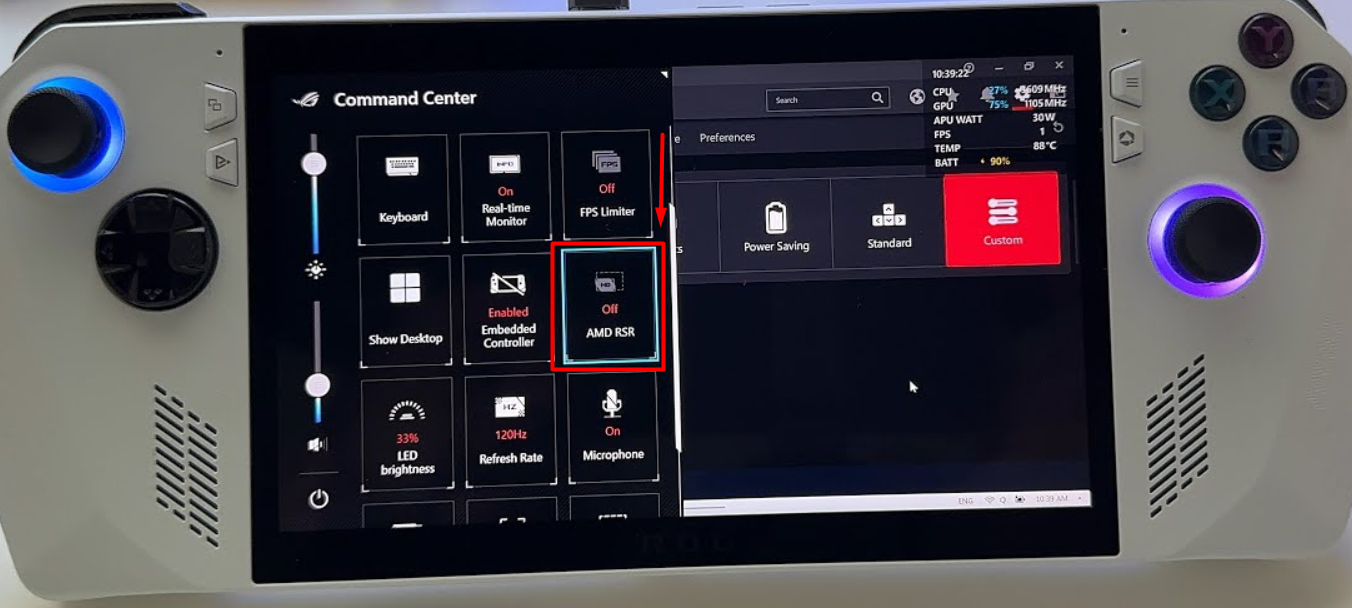 Enabling AMD FSR to improve Asus ROG Ally battery life