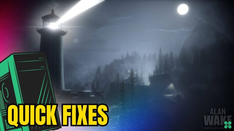 Artwork of Alan Wake and its fix of crashing by TCG