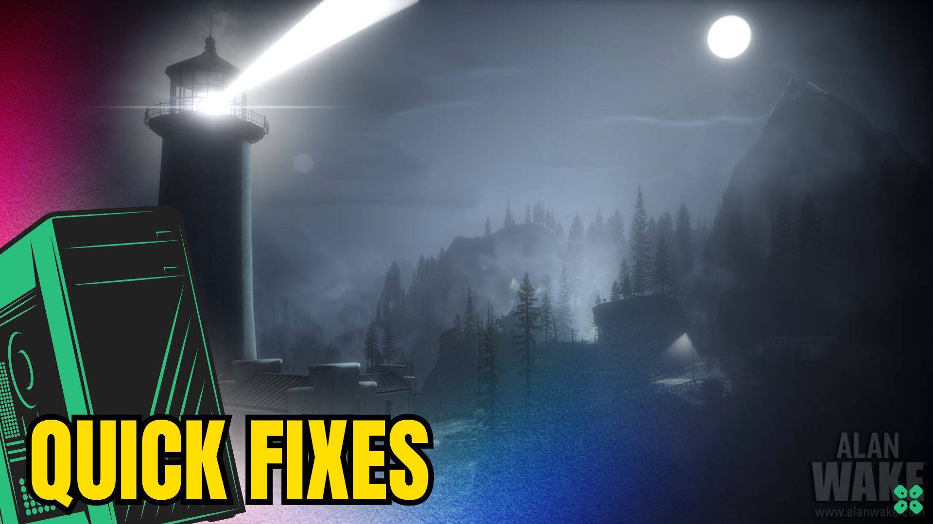 Artwork of Alan Wake and its fix of crashing by TCG