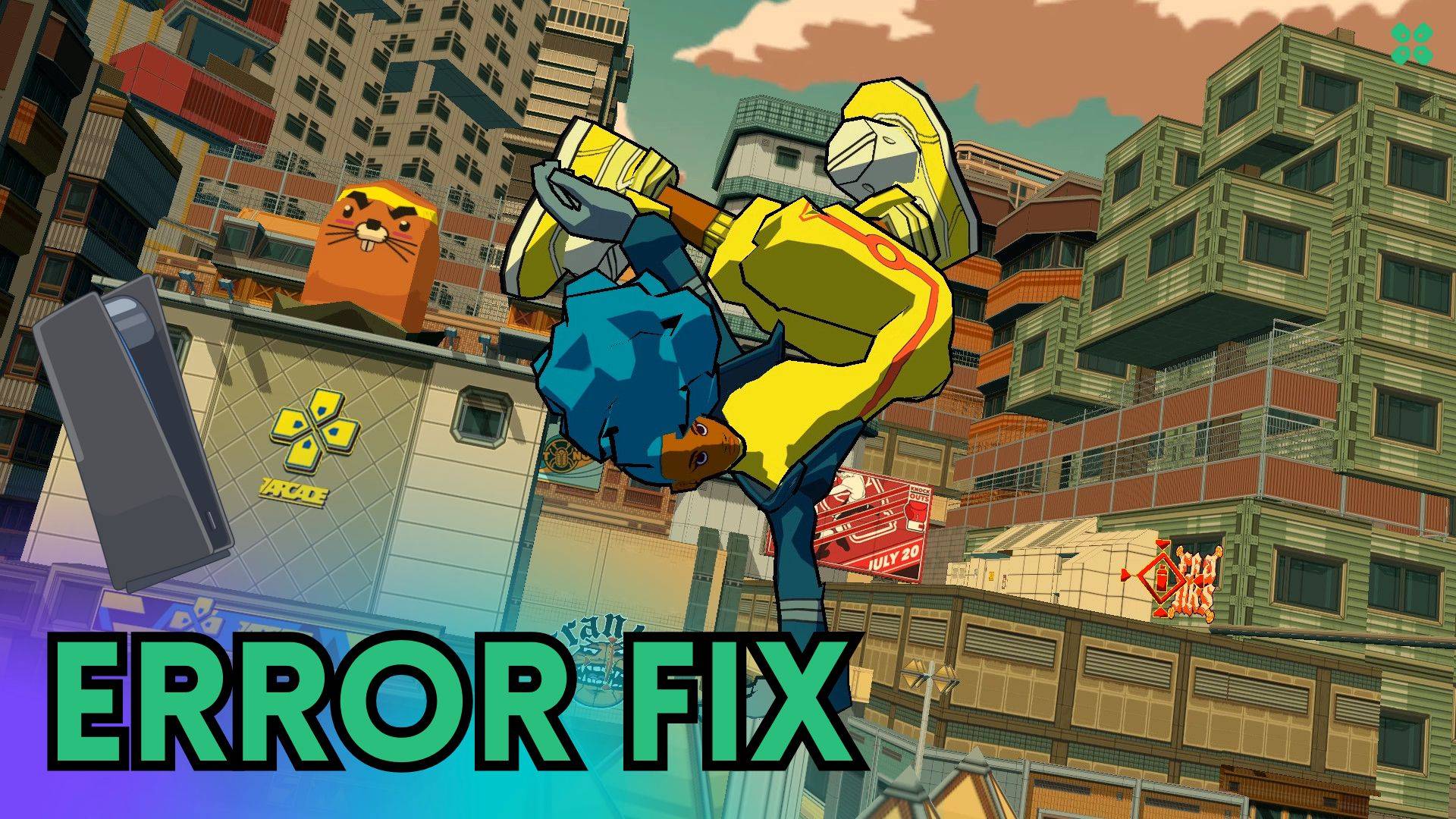 Artwork of Bomb Rush Cyberfunk and its fix of crashing by TCG