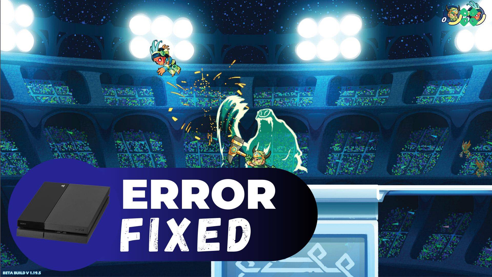 Artwork of Brawlhalla and its fix of crashing by TCG