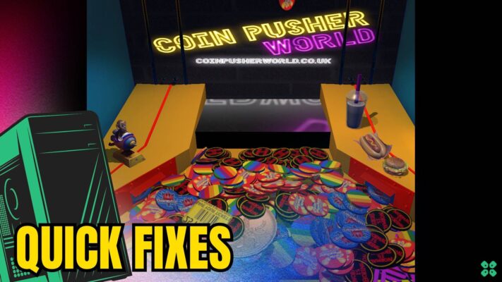 Artwork of Coin Pusher World and its fix of crashing by TCG