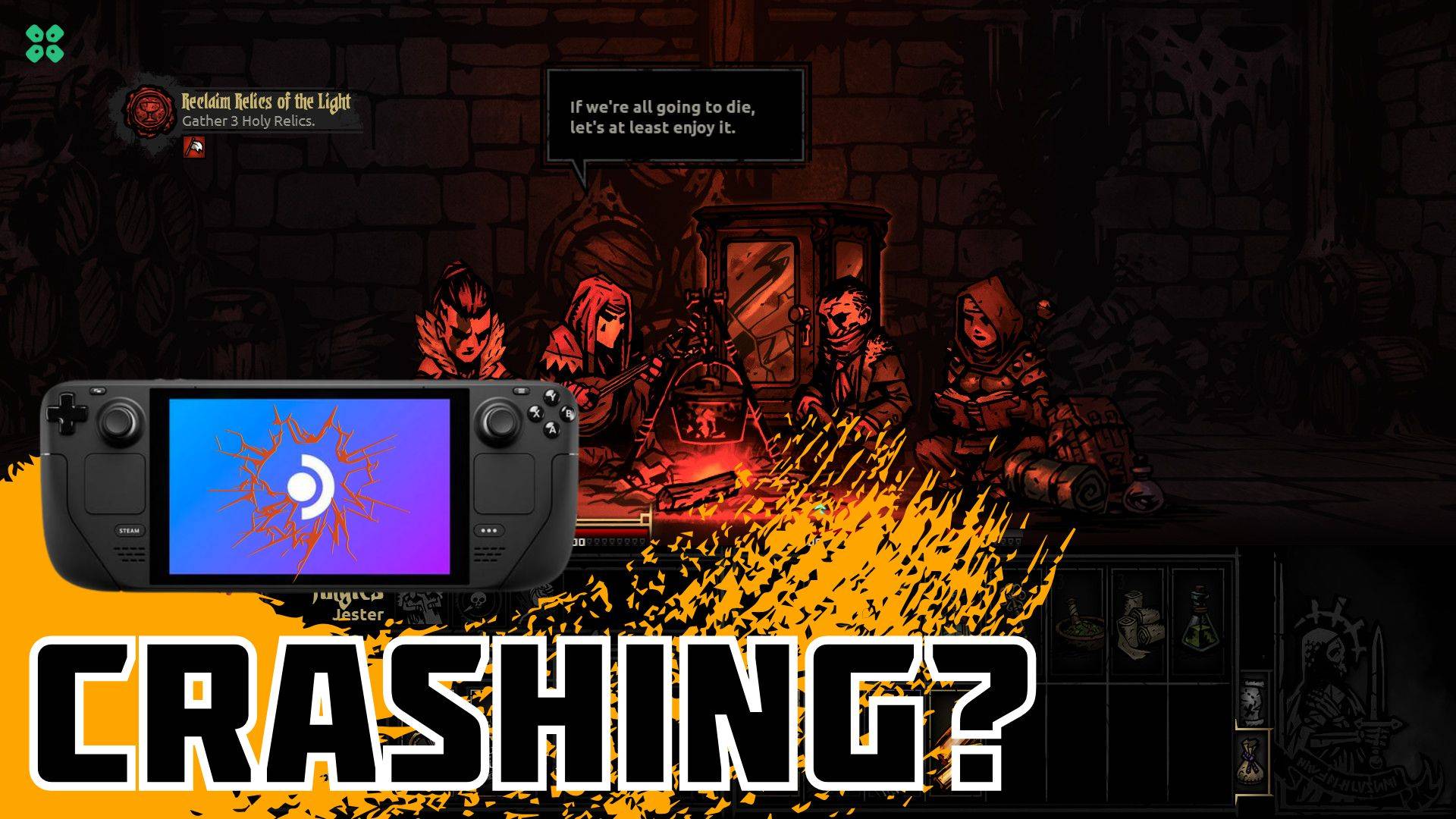 Artwork of Darkest Dungeon and its fix of crashing by TCG
