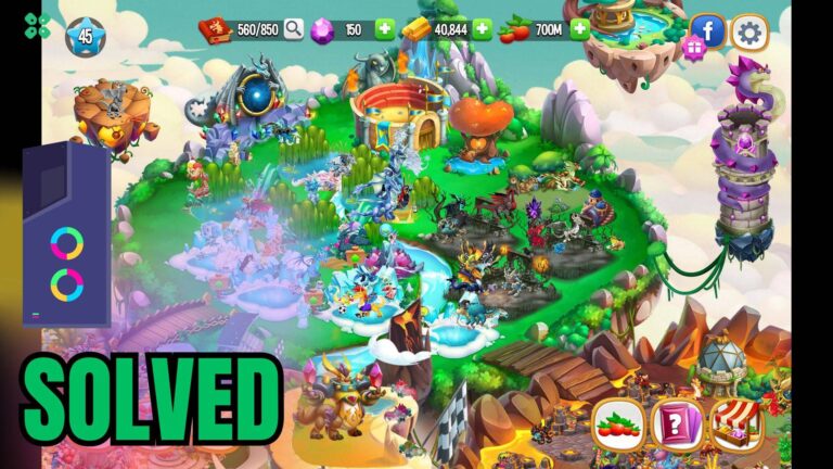 Artwork of Dragon City and its fix of crashing by TCG