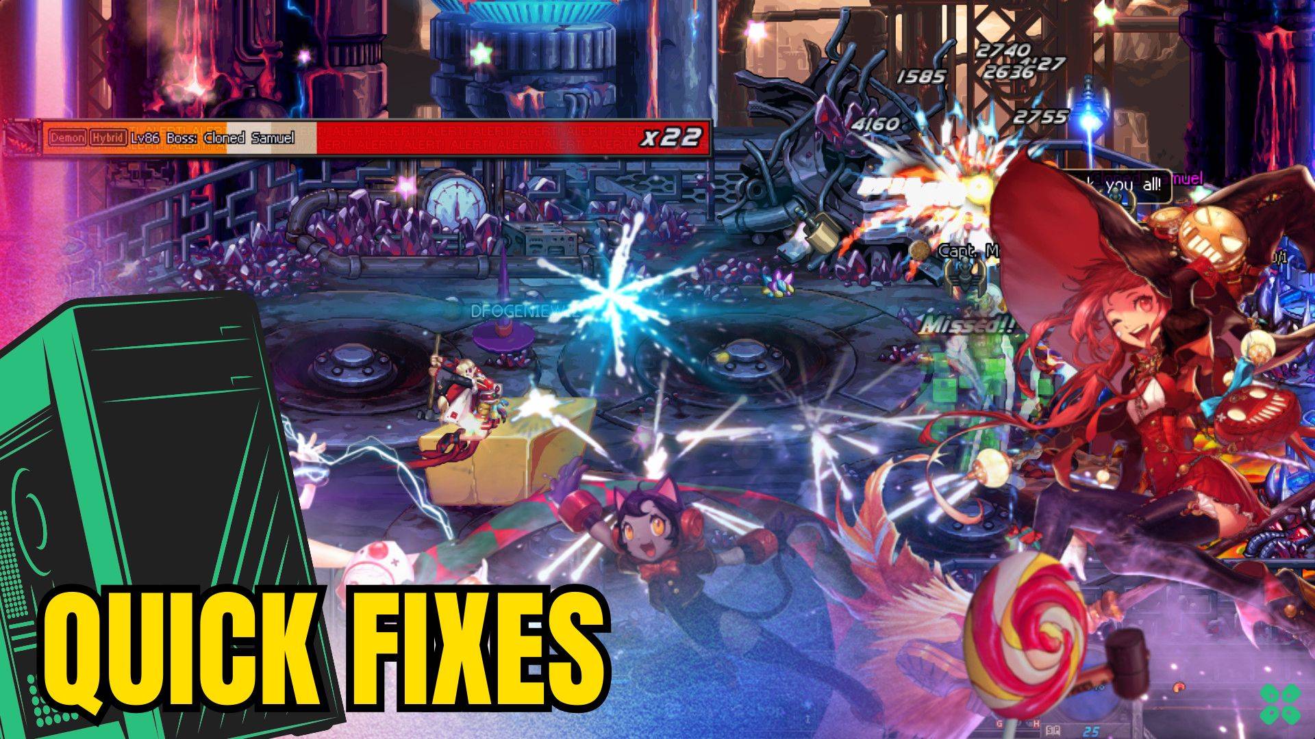 Artwork of Dungeon Fighter Online and its fix of crashing by TCG