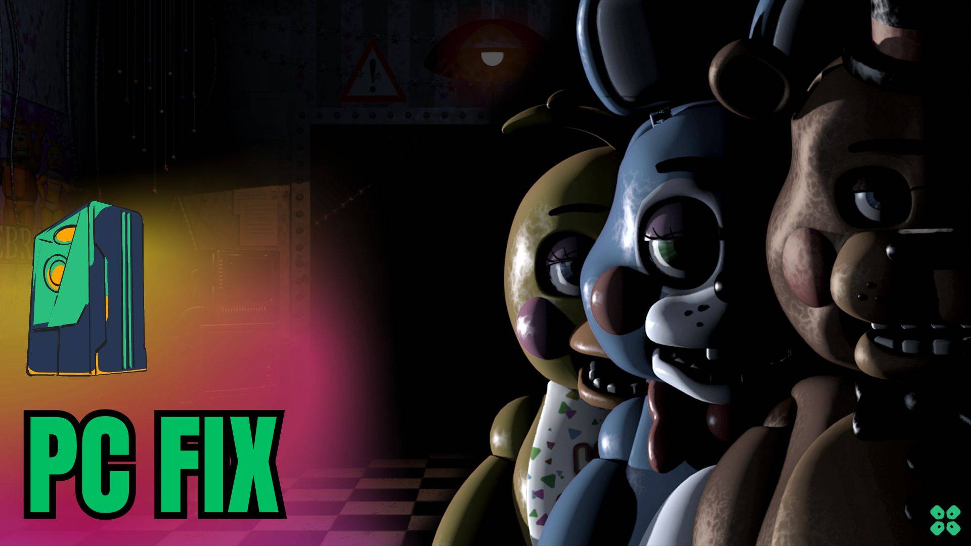 Artwork of Five Nights at Freddy's 2 and its fix of lagging by TCG