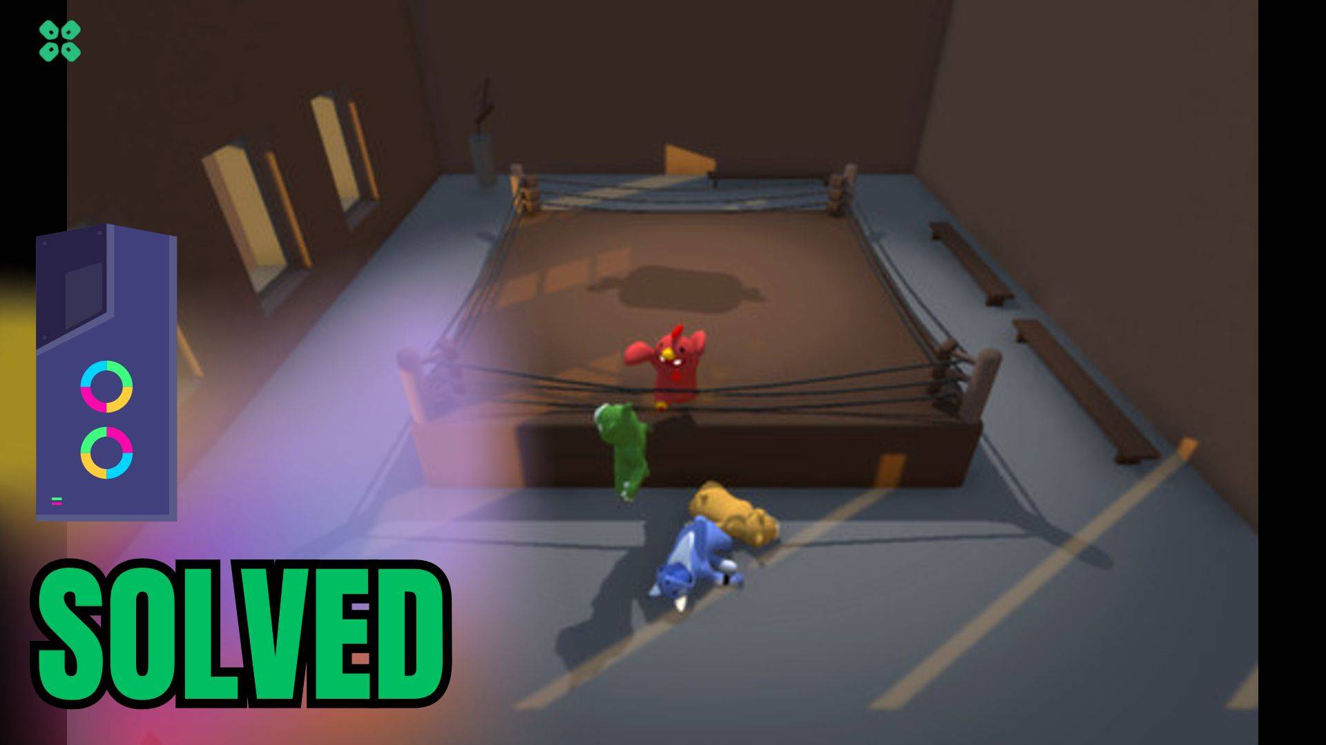 Artwork of Gang Beasts and its fix of crashing by TCG