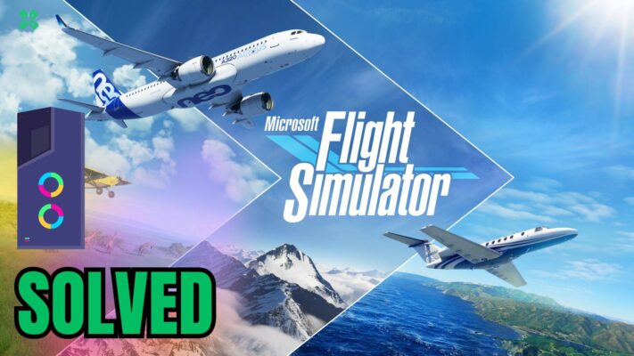 Artwork of Microsoft Flight Simulator and its fix of lagging by TCG