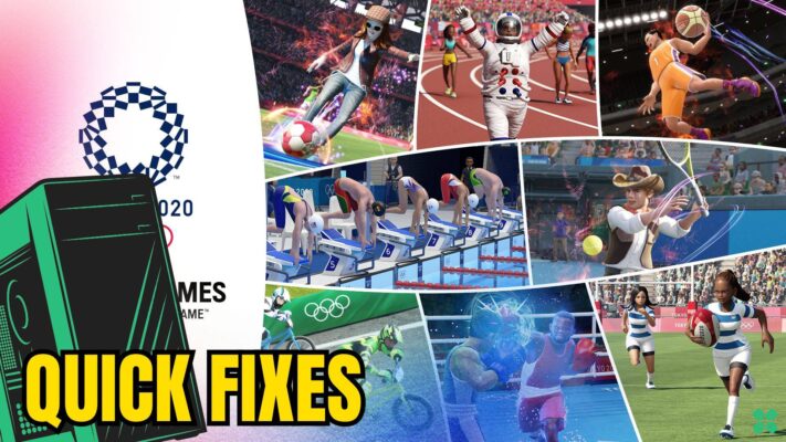 Artwork of Olympic Games Tokyo 2020 The Official Video Game and its fix of crashing by TCG