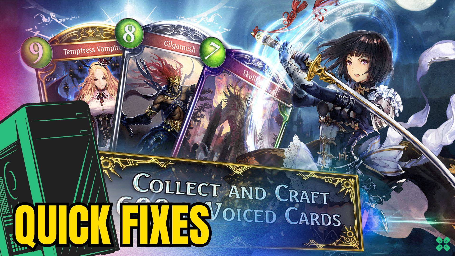 Artwork of Shadowverse and its fix of crashing by TCG