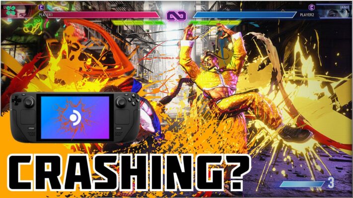 Artwork of Street Fighter 6 and its fix of crashing by TCG