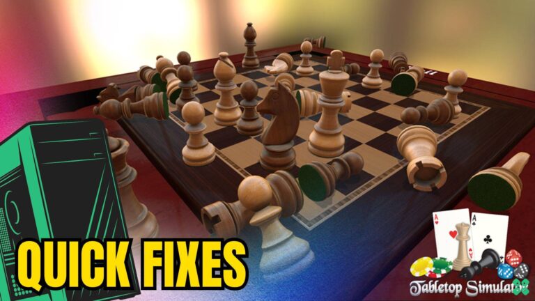 Artwork of Tabletop Simulator and its fix of crashing by TCG