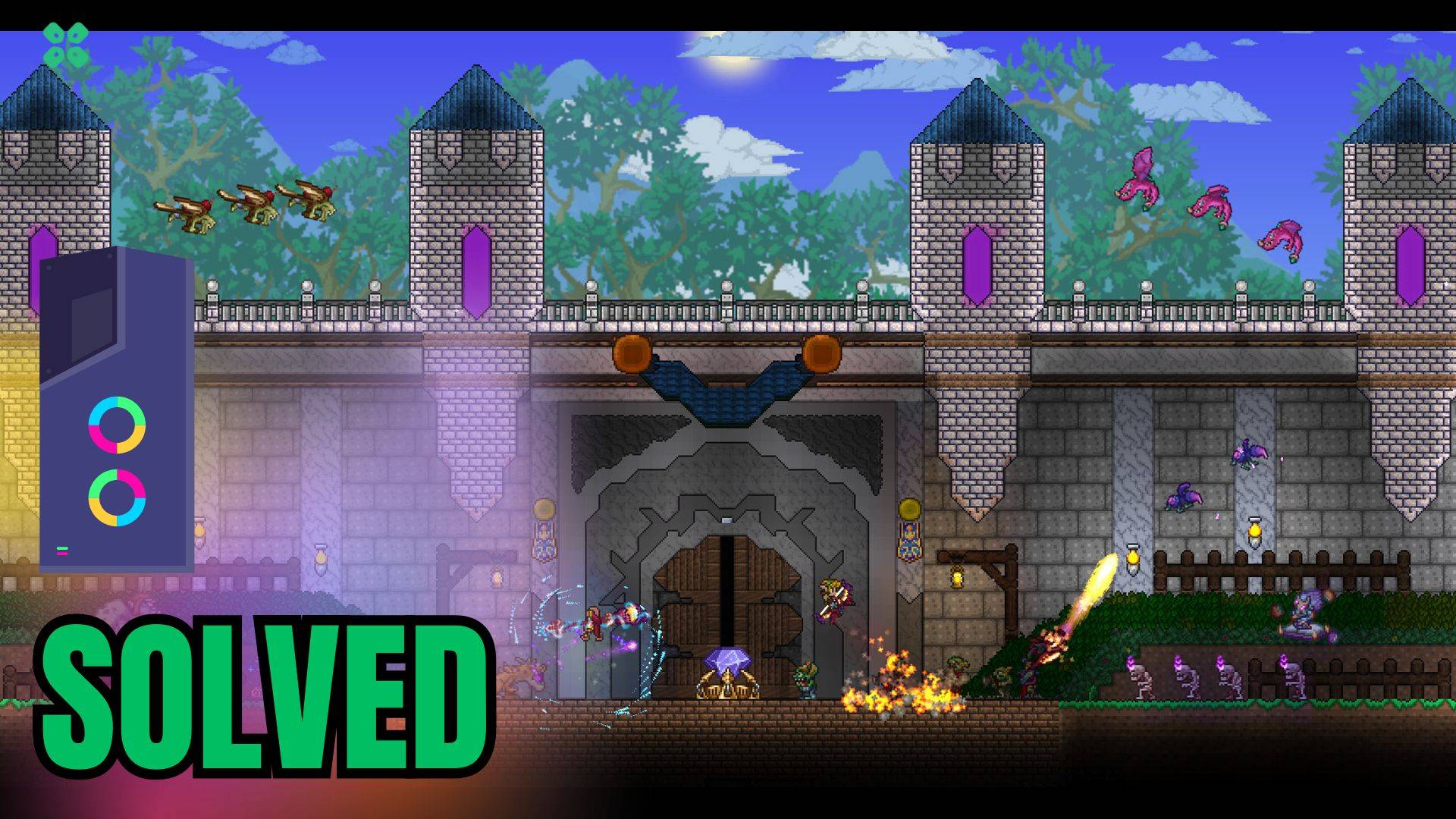 Artwork of Terraria and its fix of lagging by TCG