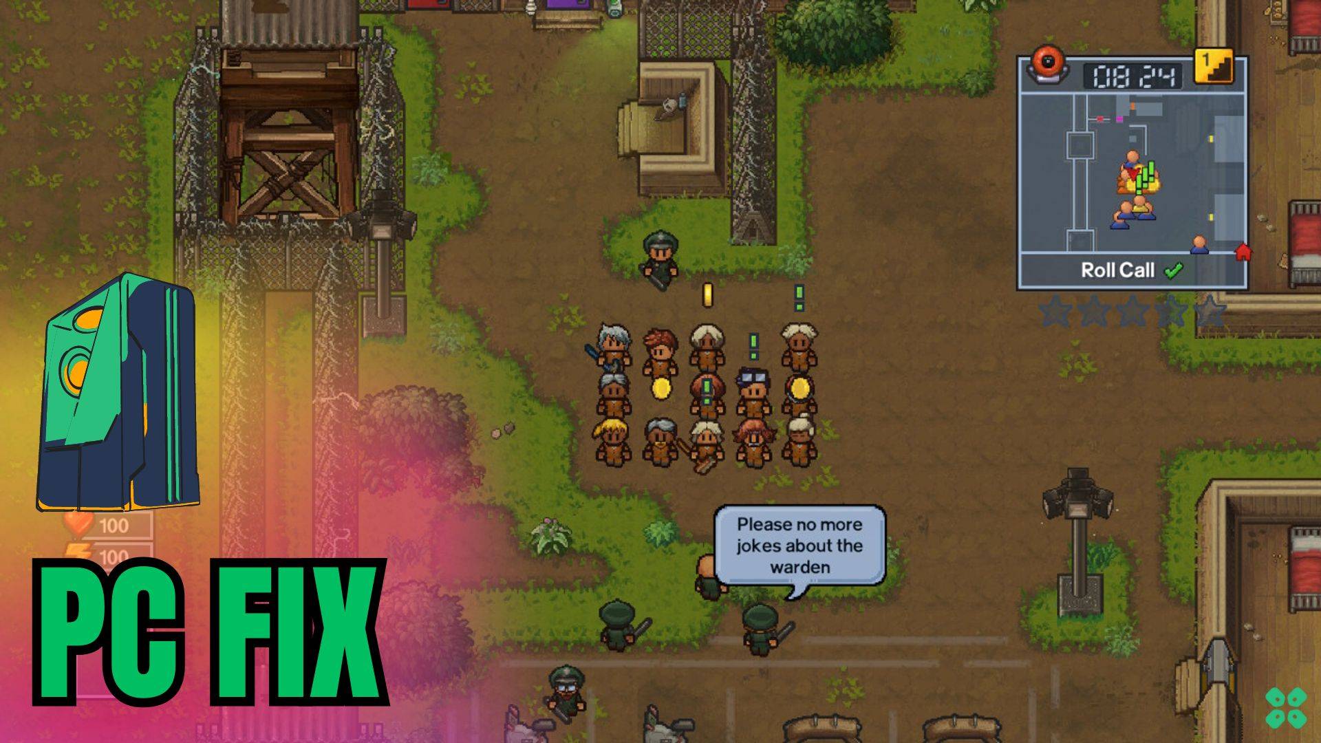 Artwork of The Escapists 2 and its fix of crashing by TCG