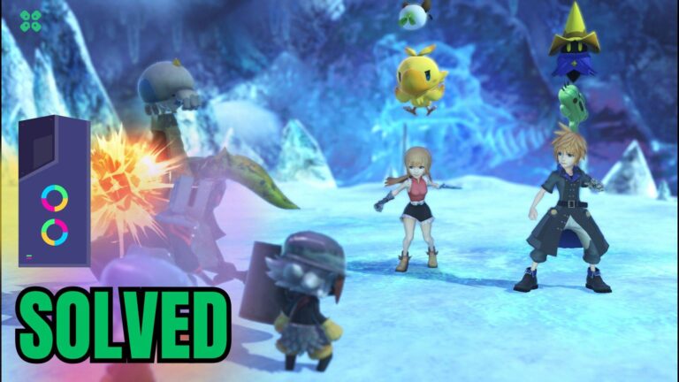 Artwork of World of Final Fantasy and its fix of crashing by TCG