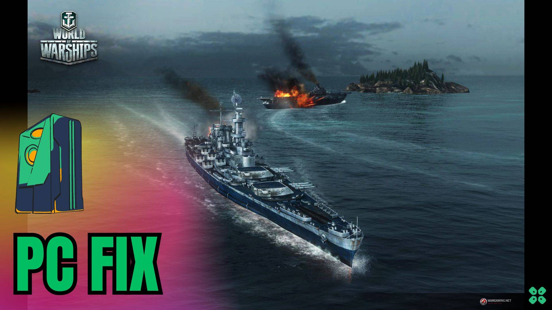 Artwork of World of Warships and its fix of lagging by TCG