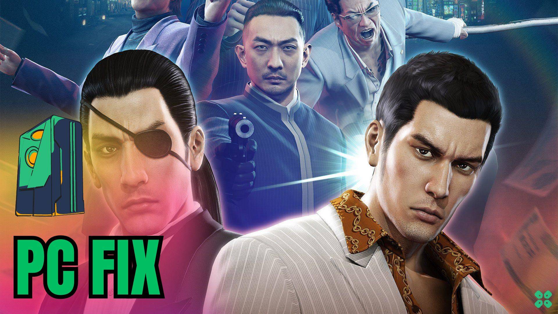 Artwork of Yakuza 0 and its fix of lagging by TCG