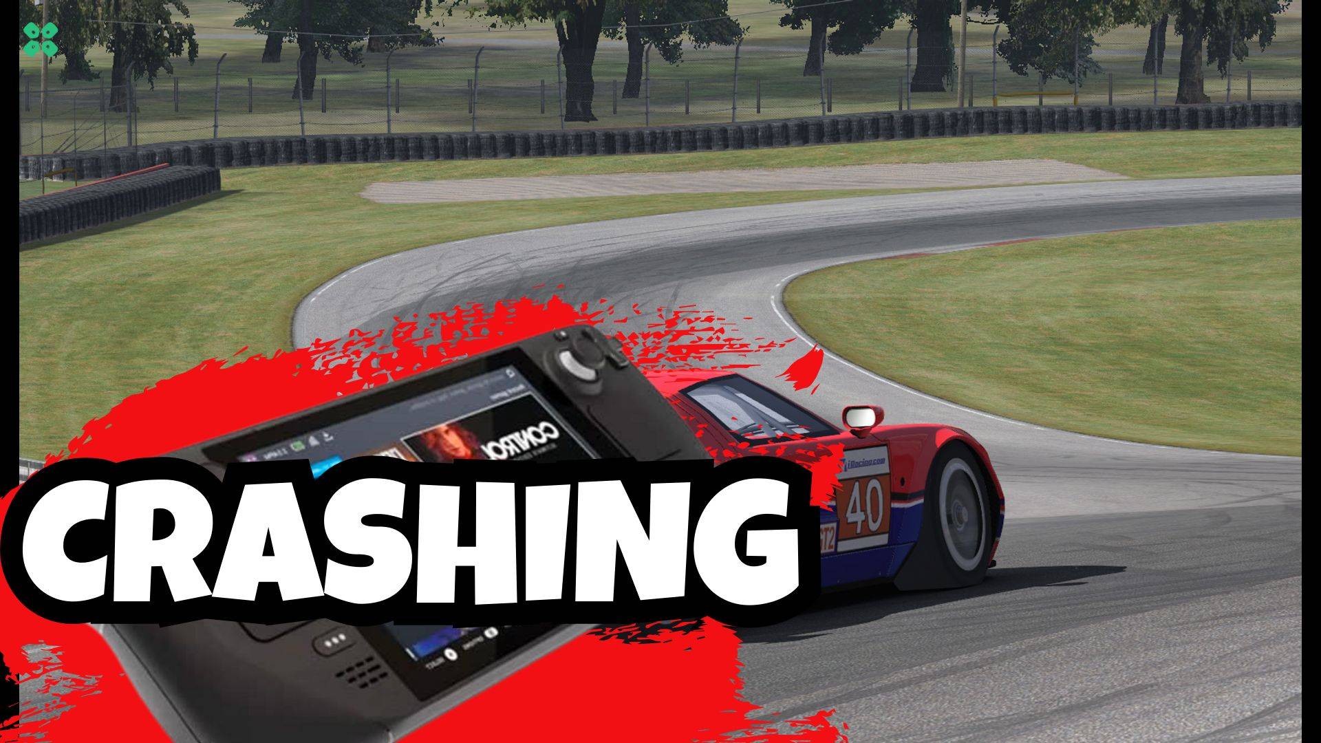 Artwork of iRacing and its fix of crashing by TCG