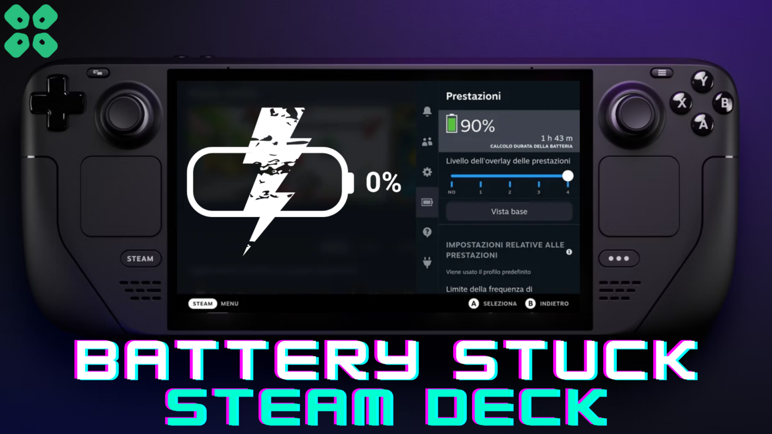 Fix Steam Deck Battery Stuck at 0 90 99 Issue