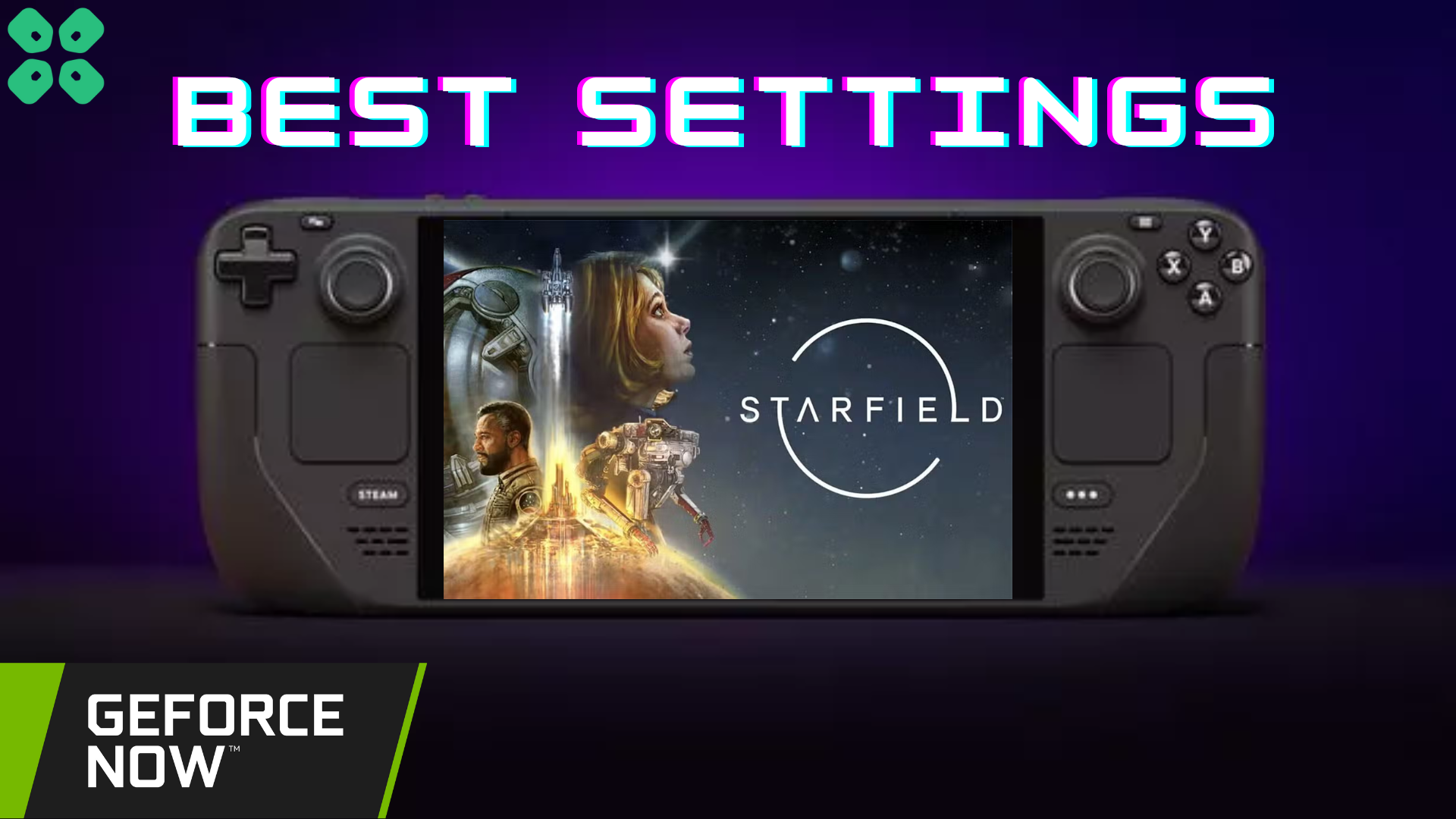 Starfield on Steam Deck with Nvidia GeForce Now