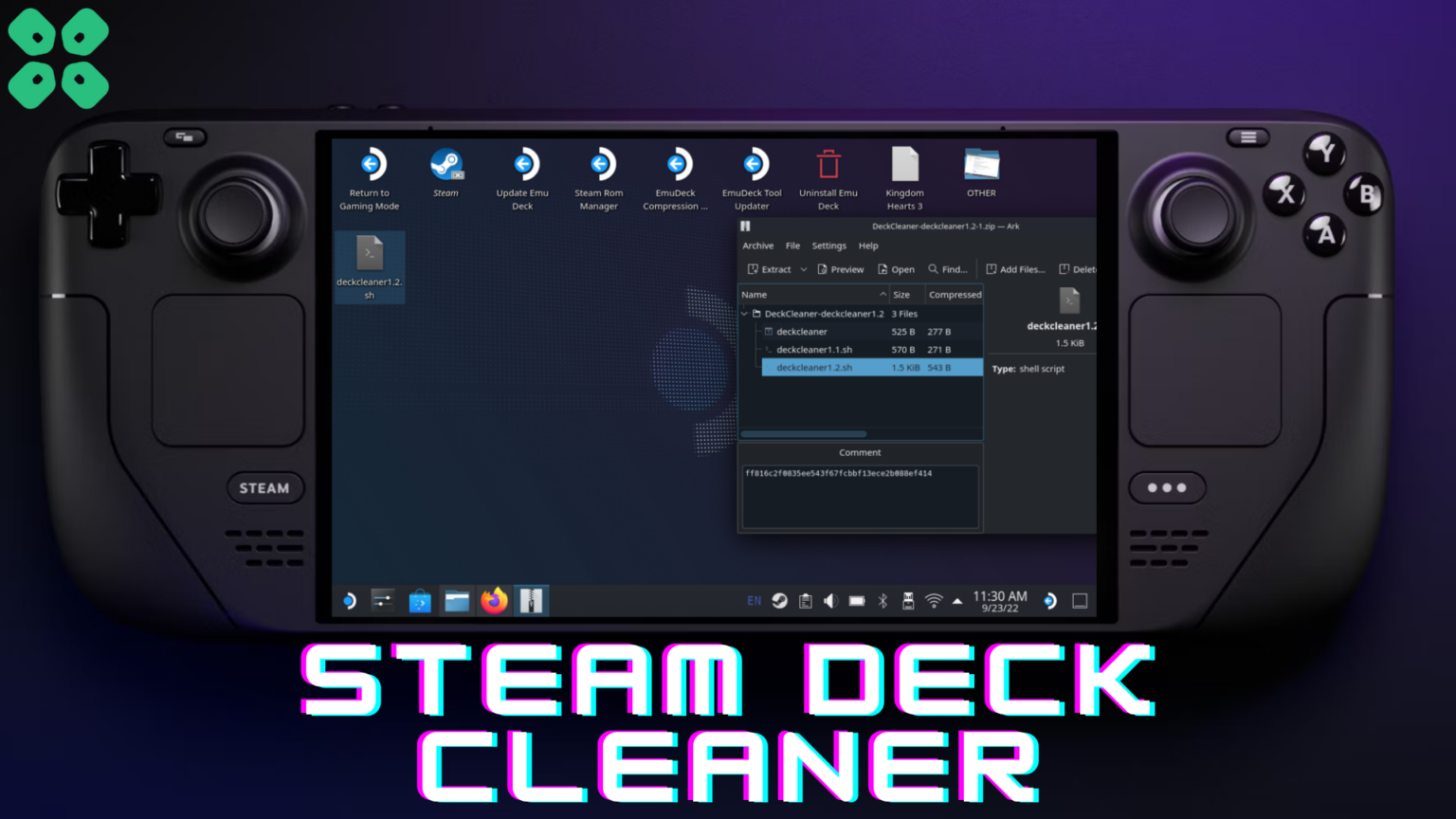 How to Use Steam Deck Cleaner? Clear Storage Space