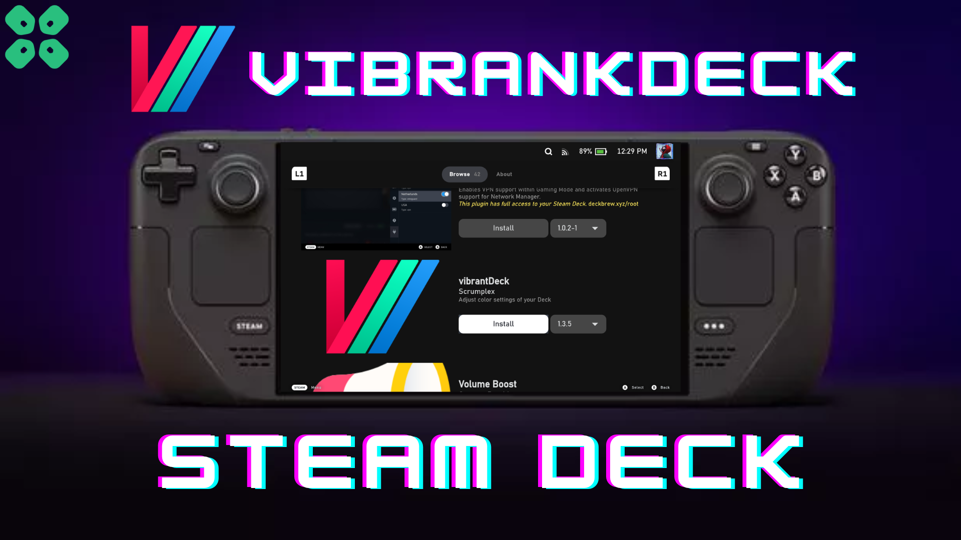 How to Install VibrantDeck on Steam Deck