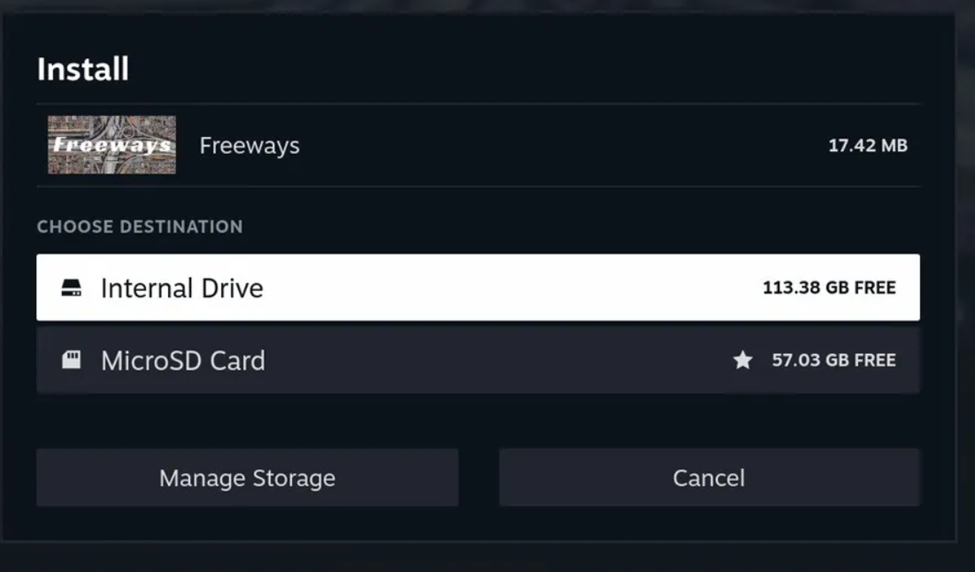 Setting Default Storage of Steam Deck to SD Card