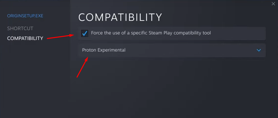 Enabling Compatibility for Origin on Steam Deck
