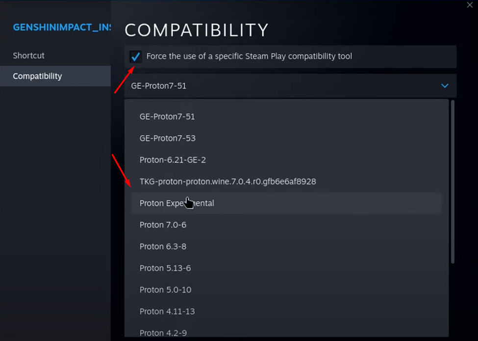 Changing Compatibility Settings for Genshin Impact Installer