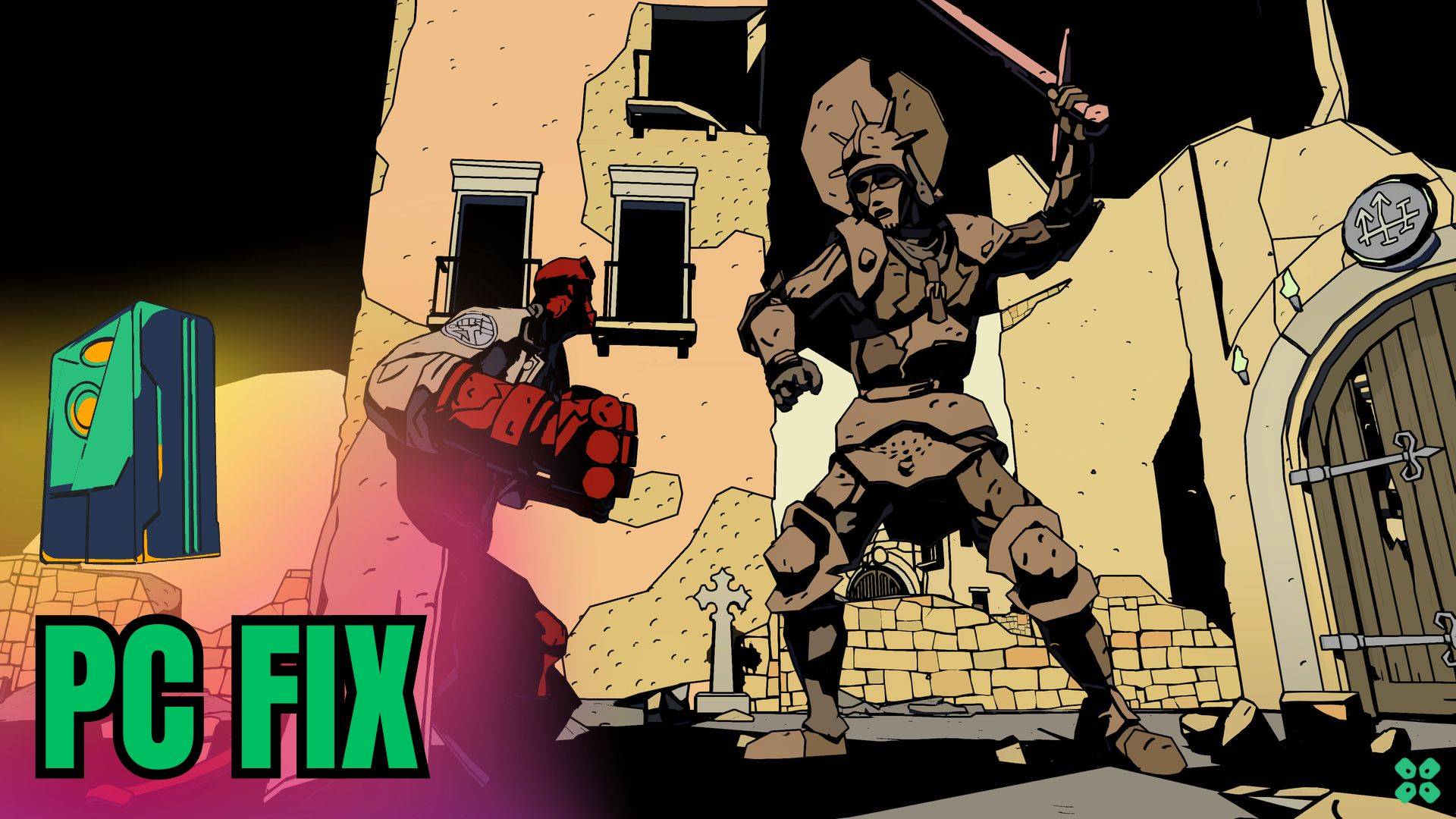 Artwork of Hellboy Web of Wyrd and its fix of crashing by TCG