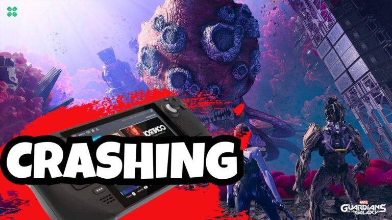 Artwork of Marvel's Guardians of the Galaxy and its fix of crashing by TCG