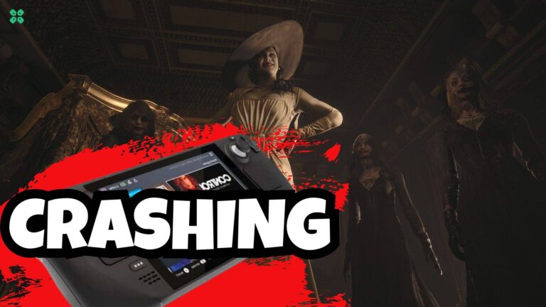 Artwork of Resident Evil Village and its fix of crashing by TCG