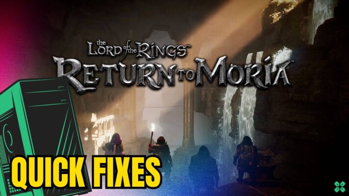 Artwork of The Lord of the Rings Return to Moria and its fix of lagging by TCG
