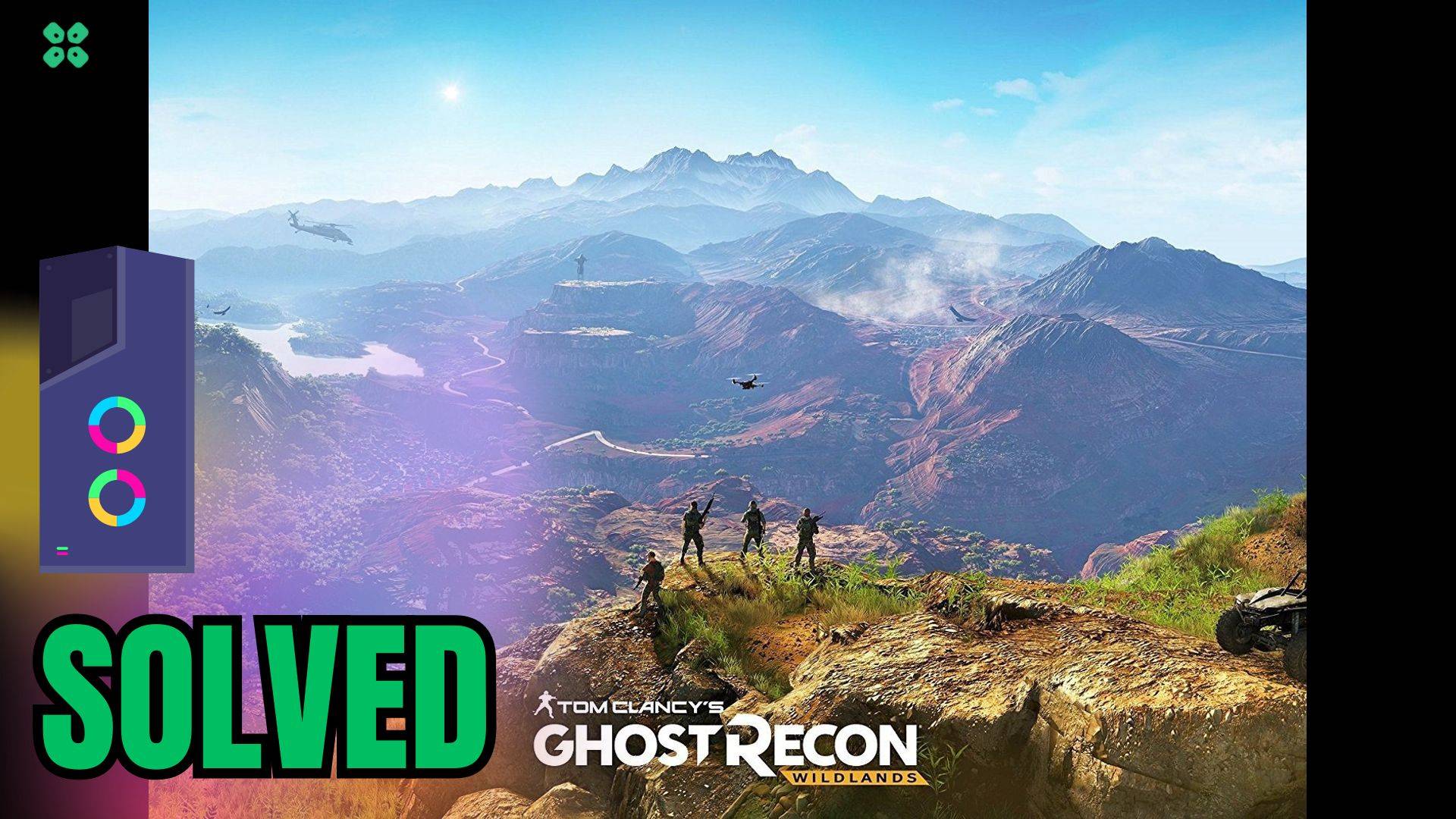 Artwork of Tom Clancy's Ghost Recon Wildlands and its fix of crashing by TCG