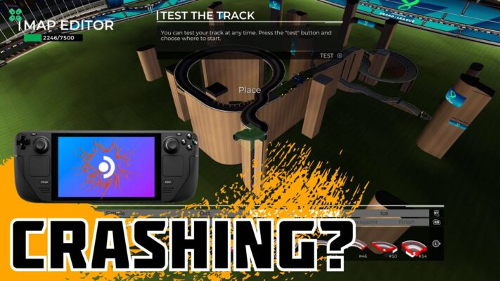 Artwork of Trackmania and its fix of crashing by TCG